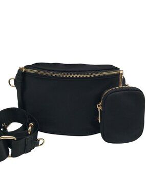 Like Dreams Black Nylon Out Of Norm Fanny Pack